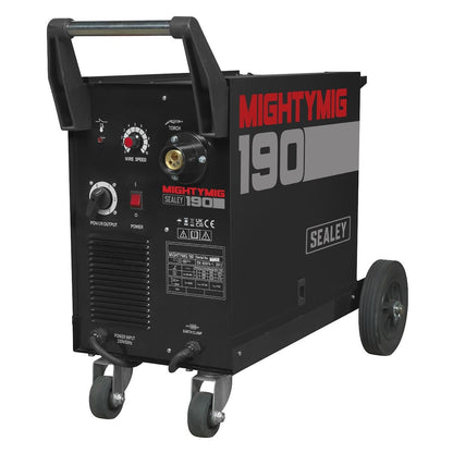 Sealey MIGHTYMIG190 Professional Gas/Gasless MIG Welder 190A with Euro Torch Sealey