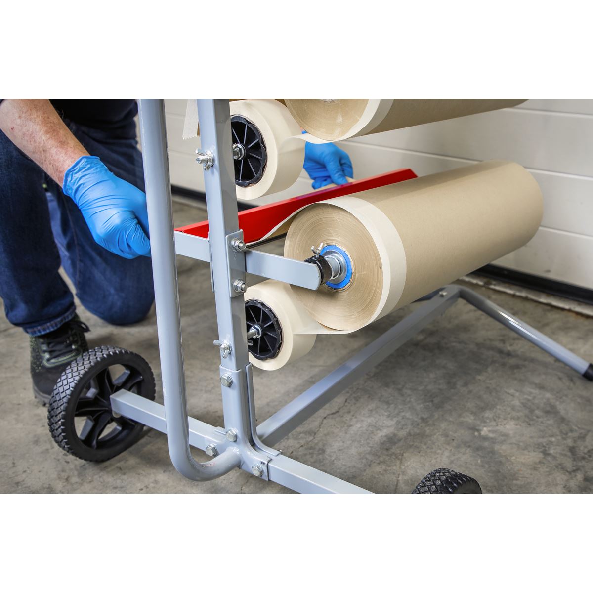 Sealey MK63 Masking Paper Dispenser - 2 x 300mm & 2 x 450mm Tree Sealey