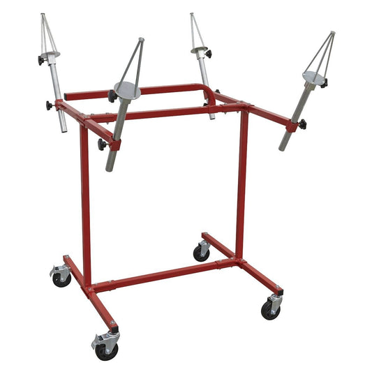 Sealey MK71 Alloy Wheel Painting/Repair Stand - 4 Wheel Capacity Sealey