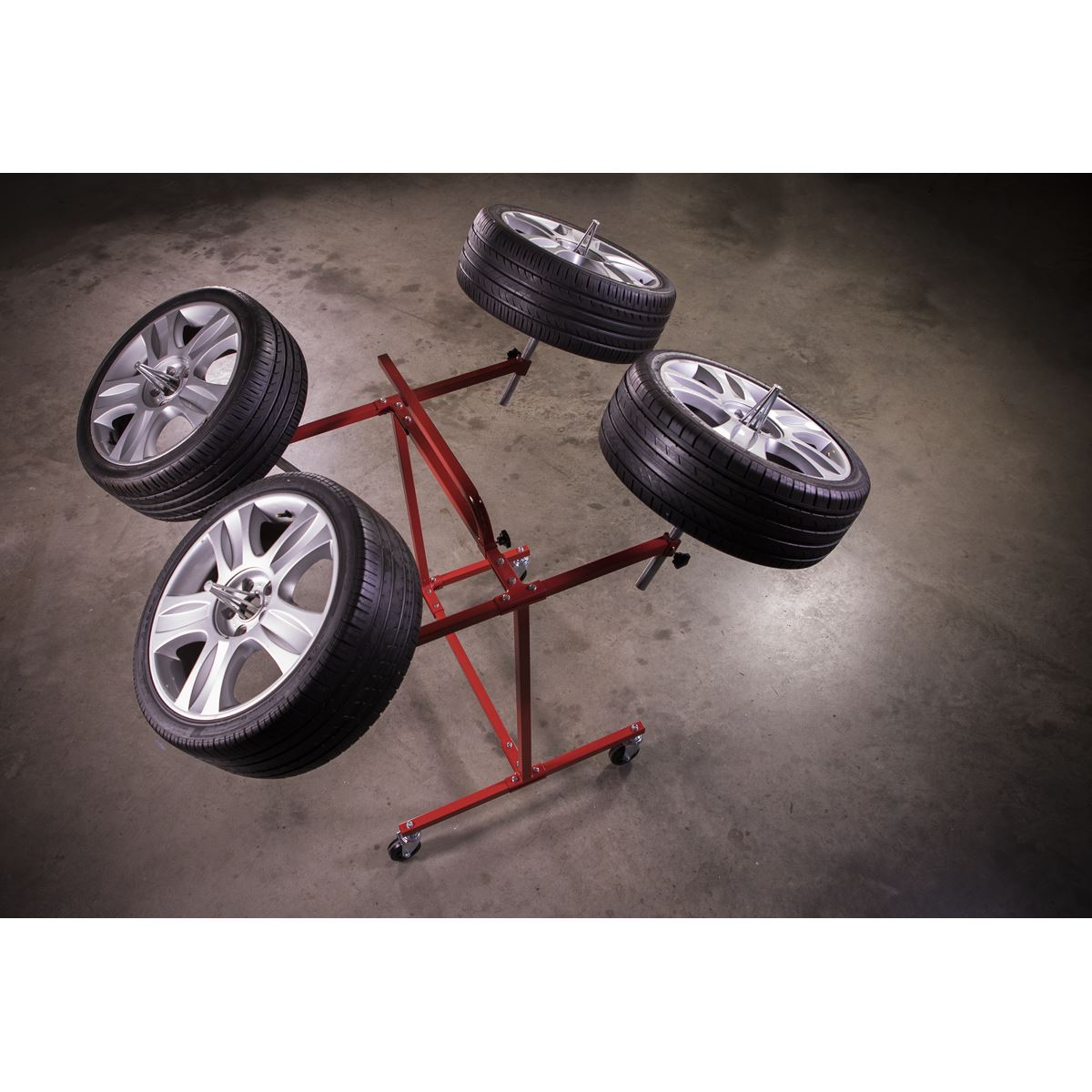 Sealey MK71 Alloy Wheel Painting/Repair Stand - 4 Wheel Capacity Sealey