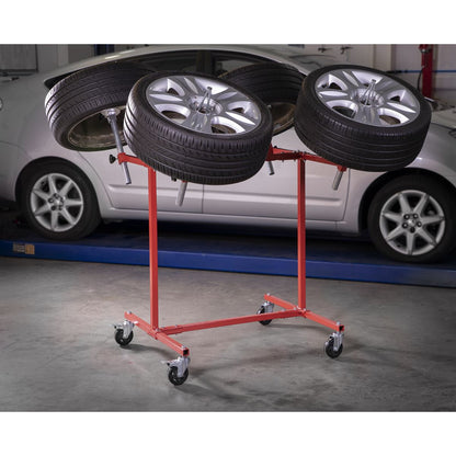 Sealey MK71 Alloy Wheel Painting/Repair Stand - 4 Wheel Capacity Sealey
