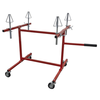 Sealey MK74 Alloy Wheel Repair/Painting Stand - 4-Wheel Capacity Sealey