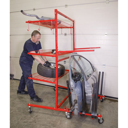 Sealey MK75 Parts Cart with Panel Train Sealey