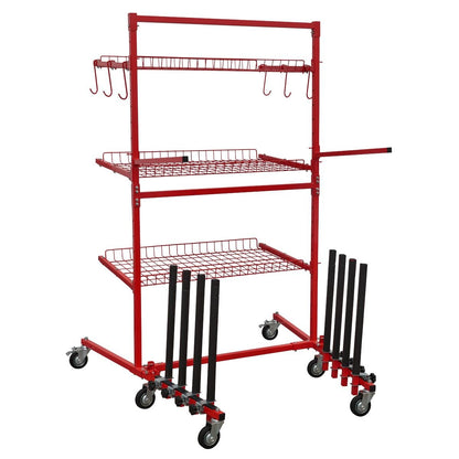 Sealey MK75 Parts Cart with Panel Train Sealey