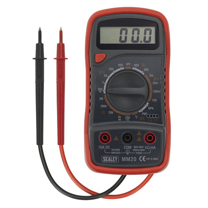 Sealey MM20 Digital Multimeter 8-Function with Thermocouple Sealey