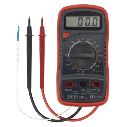 Sealey MM20 Digital Multimeter 8-Function with Thermocouple Sealey