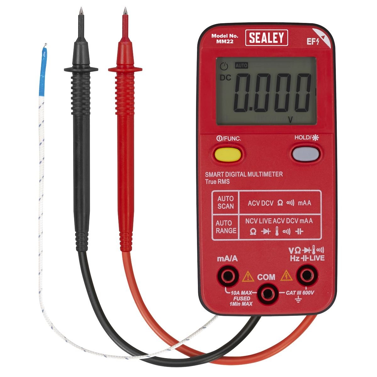 Sealey MM22 13-Function Professional Smart Auto-Scanning Digital Multimeter Sealey