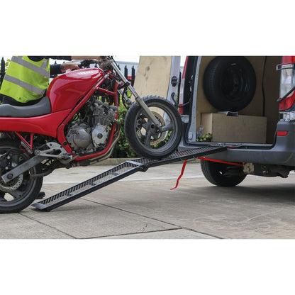 Sealey MR360 Steel Mesh Folding Loading Ramp 360kg Capacity Sealey