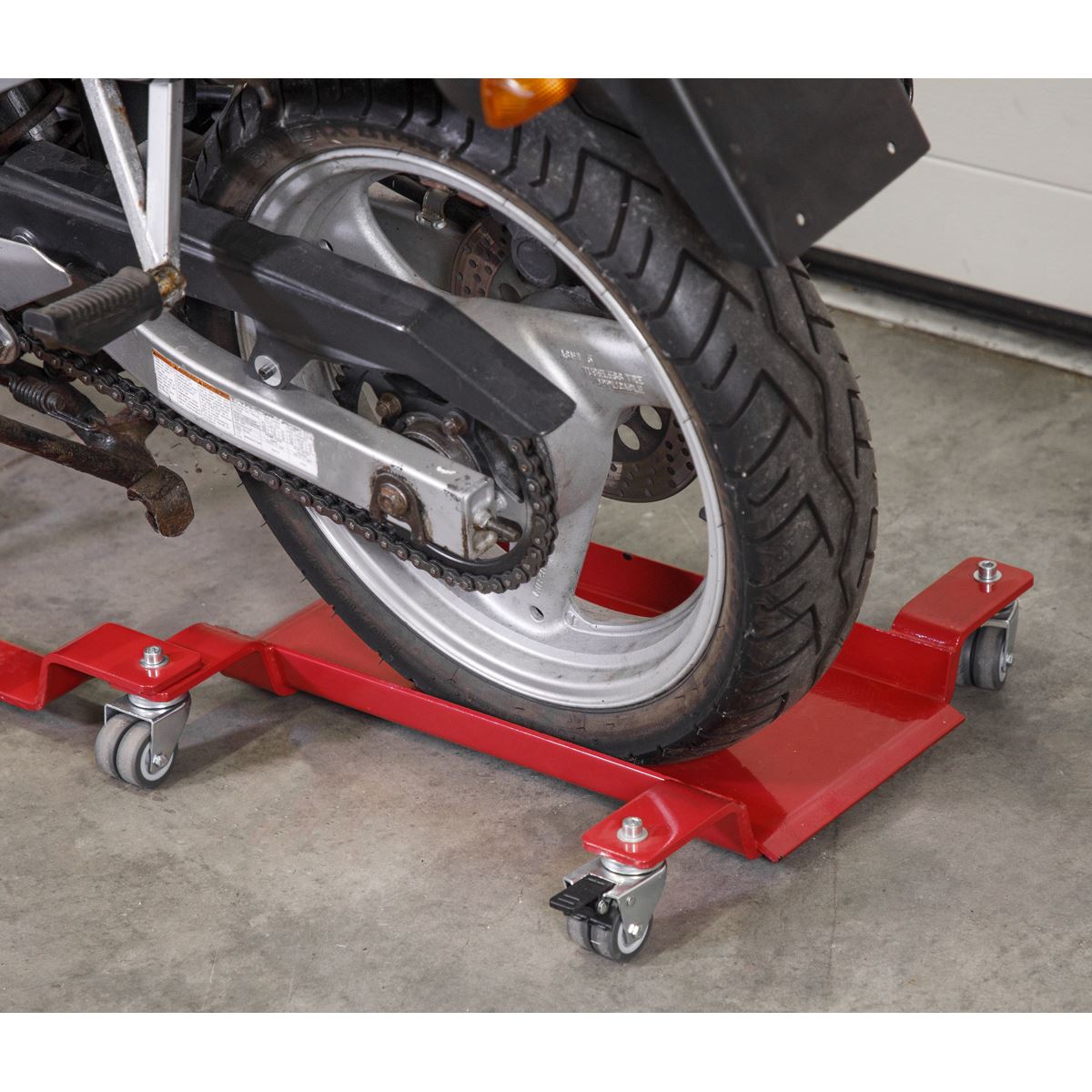 Sealey MS0630 Motorcycle Rear Wheel Side Stand Type Dolly Sealey