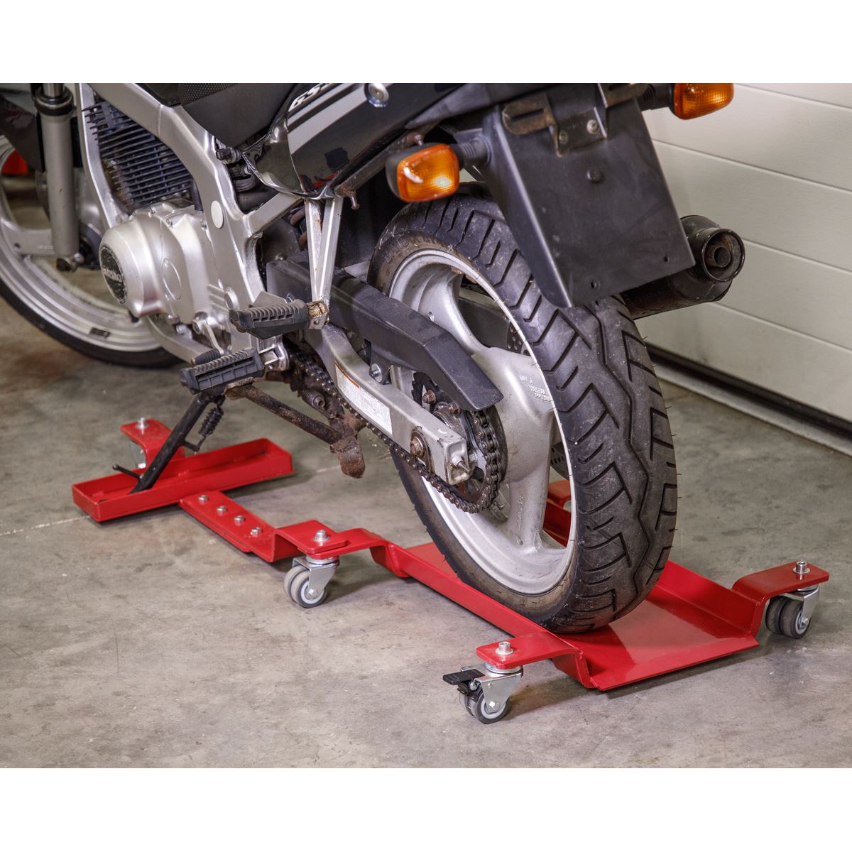 Sealey MS0630 Motorcycle Rear Wheel Side Stand Type Dolly Sealey