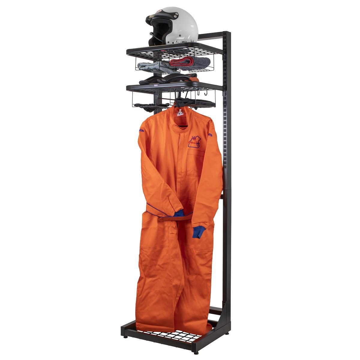 Sealey MS081FS Motorcycle Helmet & Gear Tidy Freestanding Sealey