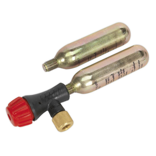 Sealey MS087 Motorcycle CO2 Emergency Tyre Inflator Kit Sealey