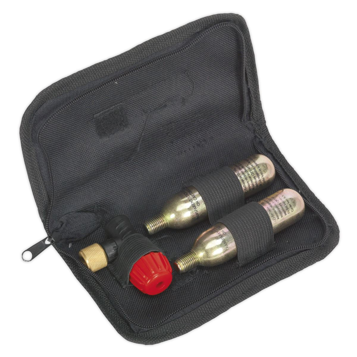 Sealey MS087 Motorcycle CO2 Emergency Tyre Inflator Kit Sealey