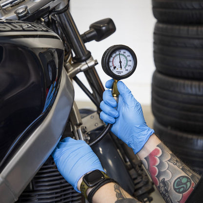 Sealey MS100 Motorcycle Compression & Fuel Pressure Gauge Set 3pc Sealey