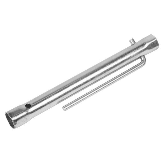 Sealey MS157 Long Reach Double End Spark Plug Box Spanner with L-Bar 16/18mm Sealey
