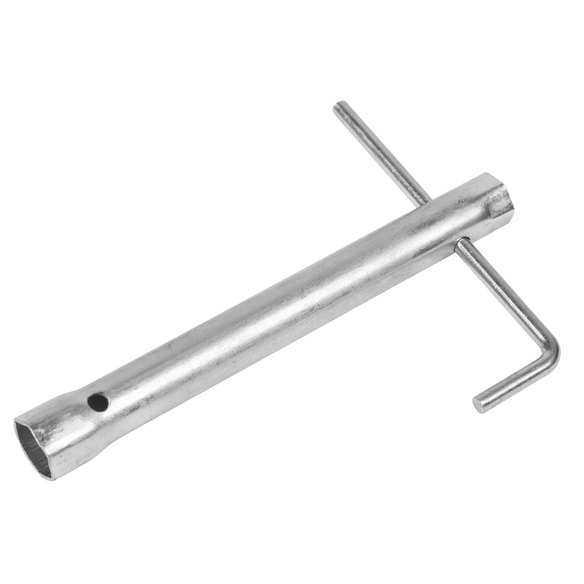 Sealey MS160 Long Reach Double End Spark Plug Box Spanner with L-Bar 14/16mm Sealey