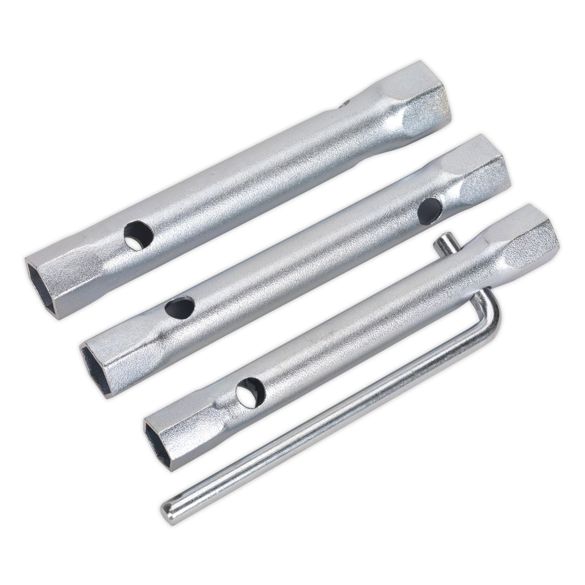 Sealey MS165 Long Reach Double End Spark Plug Box Spanner Set 3pc Sealey