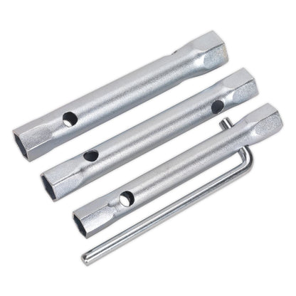 Sealey MS165 Long Reach Double End Spark Plug Box Spanner Set 3pc Sealey