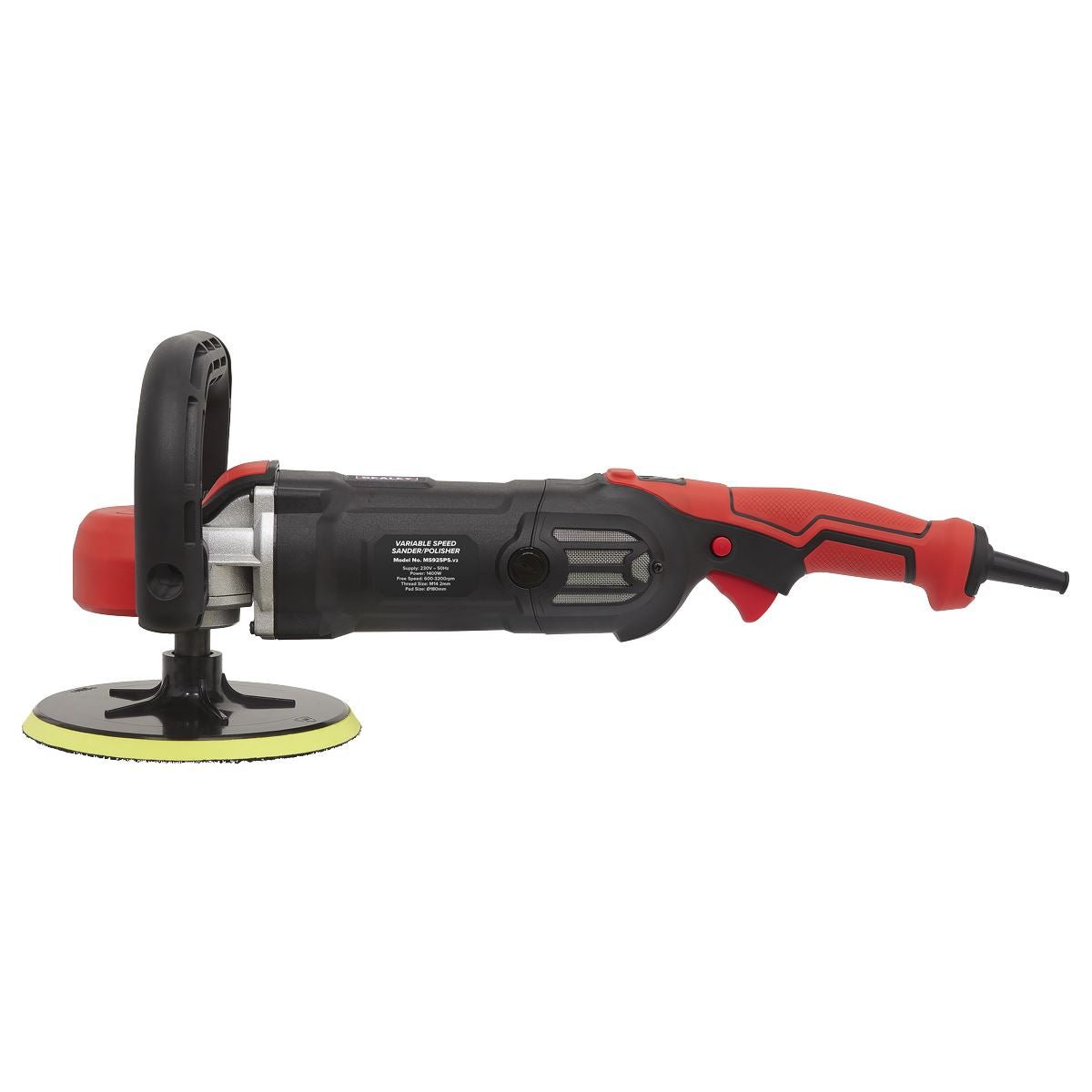 Sealey MS925PS Sander/Polisher Ø180mm Variable Speed 1400W/230V Sealey