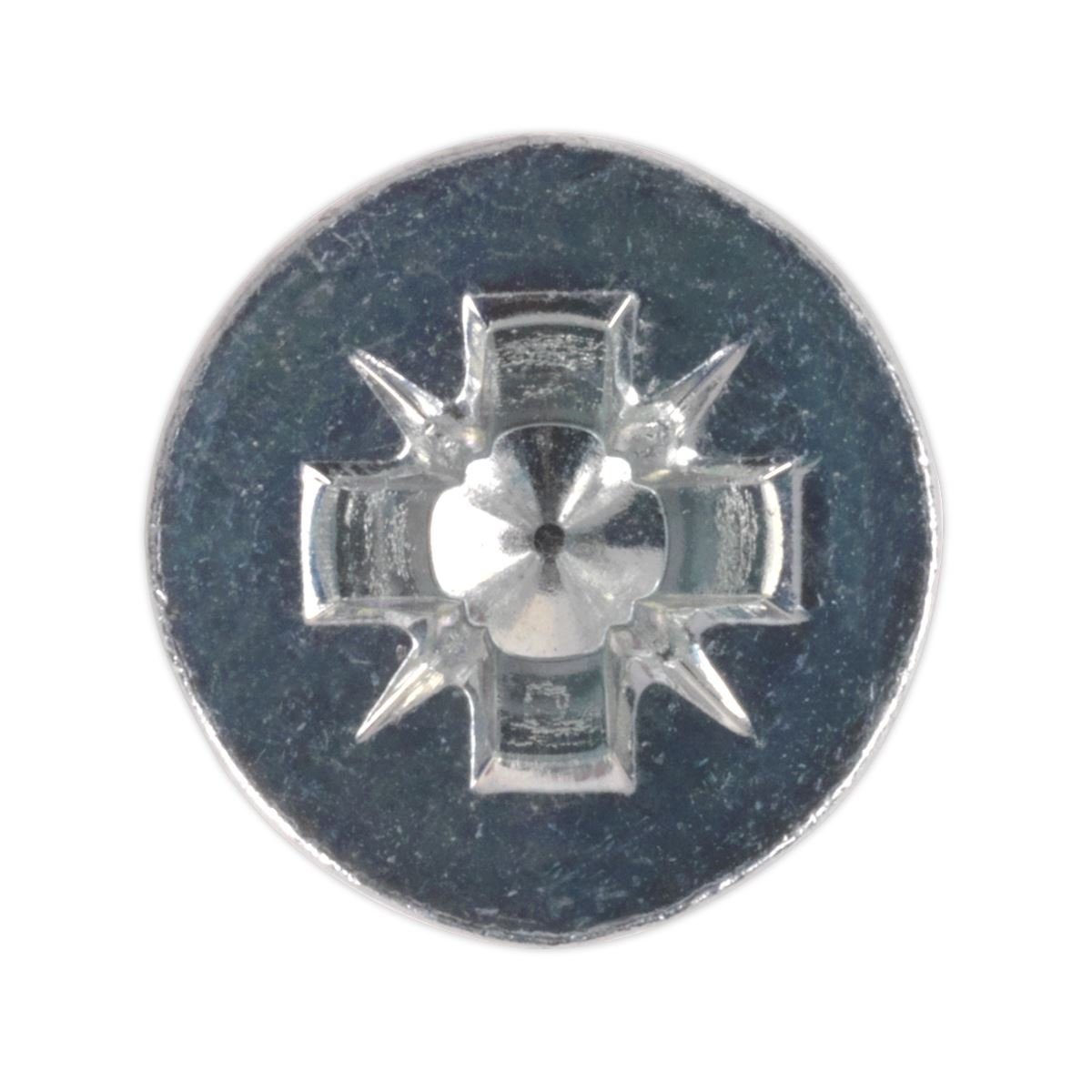 Sealey MSC820 Machine Screw M8 x 20mm Countersunk Pozi Zinc Pack of 50 Sealey