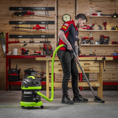 Sealey PC150BV BuilderVac® Wet & Dry Vacuum Cleaner 15L Stainless Steel Drum M Class Filtration Sealey