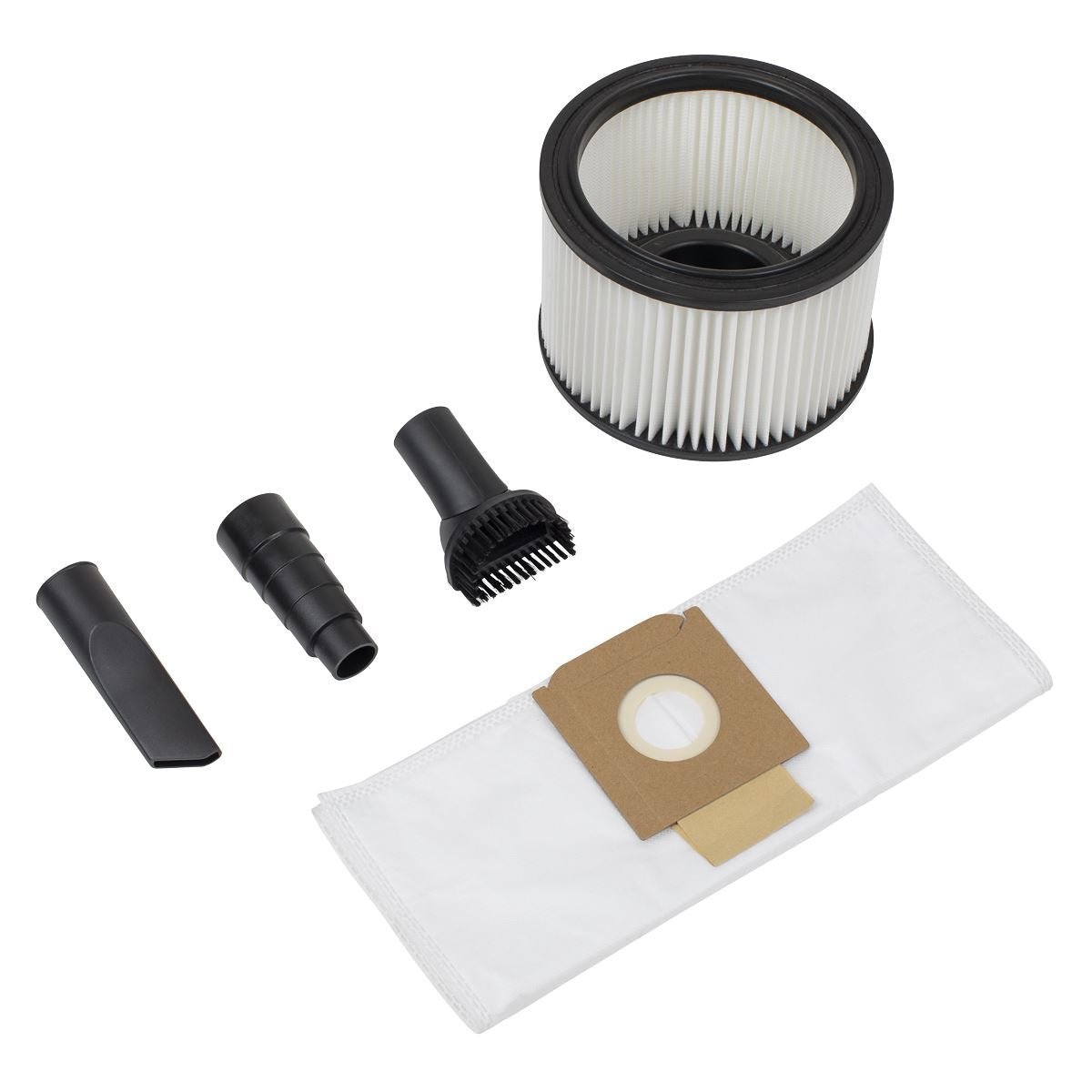 Sealey PC150BV BuilderVac® Wet & Dry Vacuum Cleaner 15L Stainless Steel Drum M Class Filtration Sealey