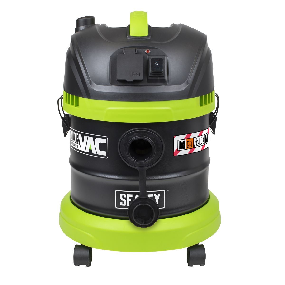 Sealey PC150BV BuilderVac® Wet & Dry Vacuum Cleaner 15L Stainless Steel Drum M Class Filtration Sealey