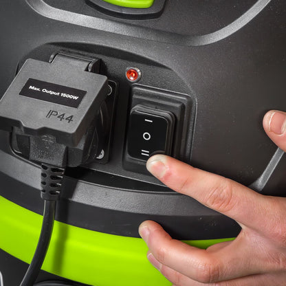 Sealey PC150BV BuilderVac® Wet & Dry Vacuum Cleaner 15L Stainless Steel Drum M Class Filtration Sealey