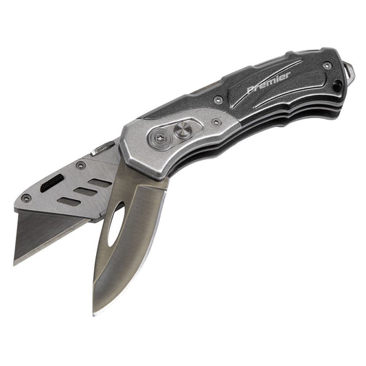 Sealey PK37 Pocket Knife Locking Twin-Blade Sealey