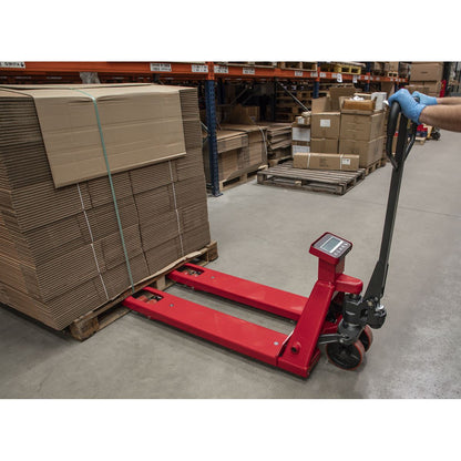 Sealey PT1150SC Pallet Truck with Scales - 2000kg Capacity 1150 x 555mm Sealey