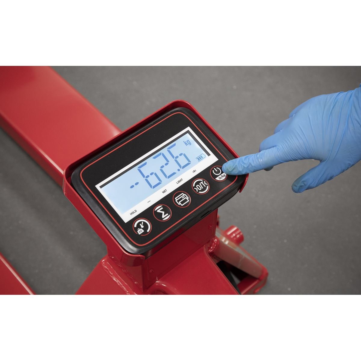 Sealey PT1150SC Pallet Truck with Scales - 2000kg Capacity 1150 x 555mm Sealey