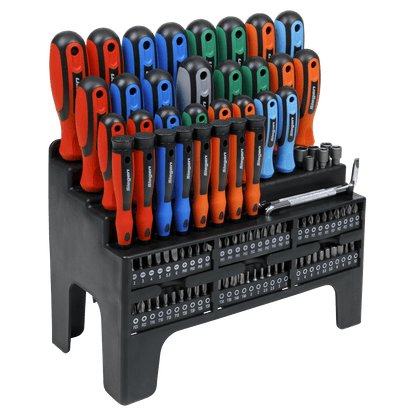 Siegen S01248 Screwdriver Bit & Nut Driver Set 100pc Sealey