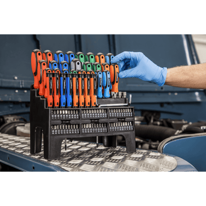 Siegen S01248 Screwdriver Bit & Nut Driver Set 100pc Sealey