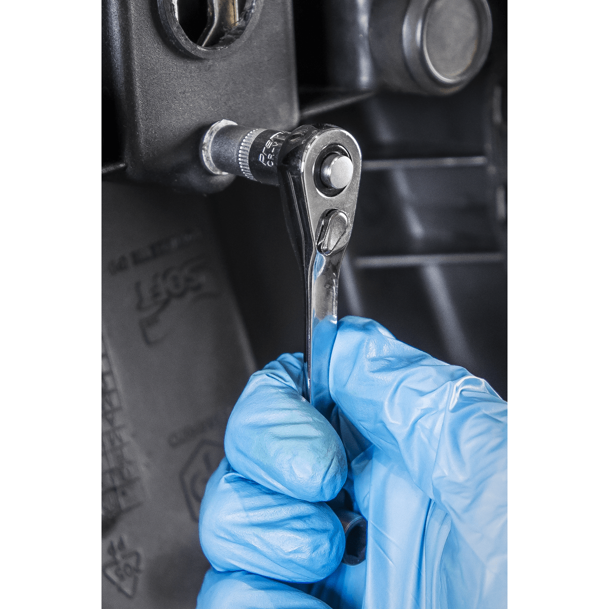 Siegen S01251 Micro Ratchet Bit Driver/Wrench 1/4"Hex  x 1/4"Sq Drive Sealey