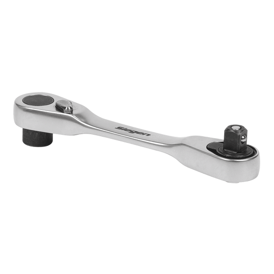 Siegen S01251 Micro Ratchet Bit Driver/Wrench 1/4"Hex  x 1/4"Sq Drive Sealey