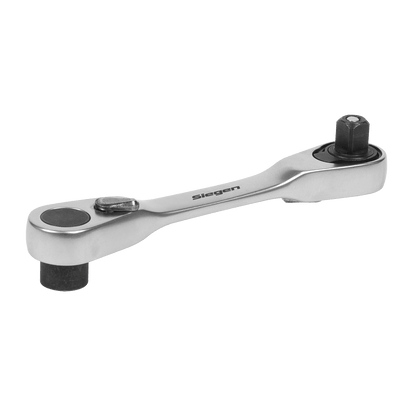 Siegen S01251 Micro Ratchet Bit Driver/Wrench 1/4"Hex  x 1/4"Sq Drive Sealey