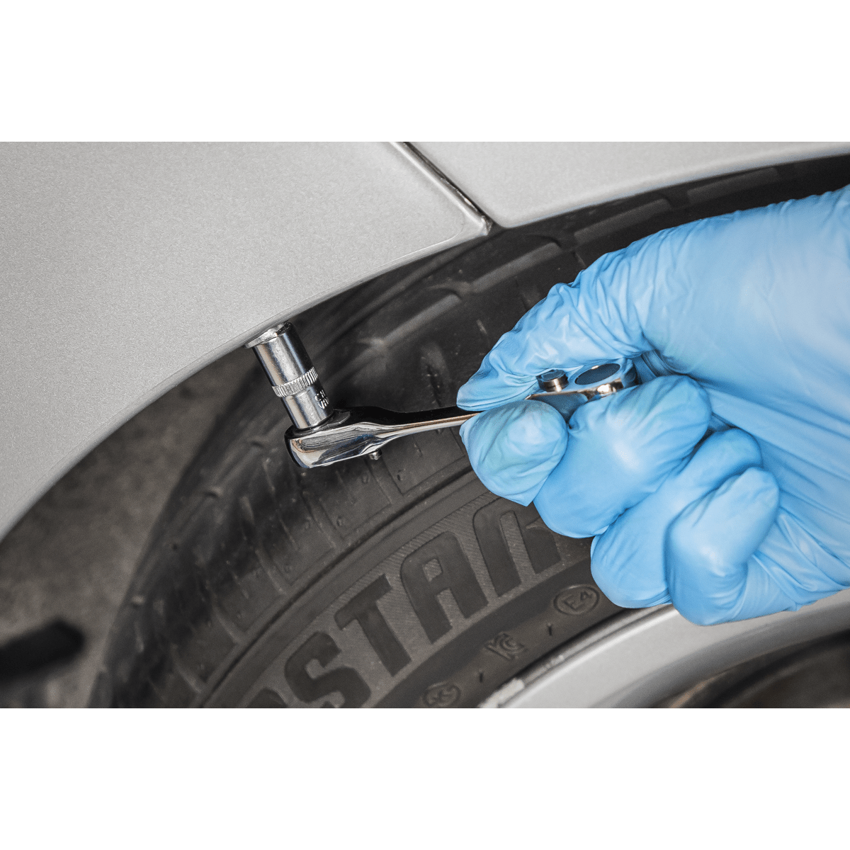 Siegen S01251 Micro Ratchet Bit Driver/Wrench 1/4"Hex  x 1/4"Sq Drive Sealey