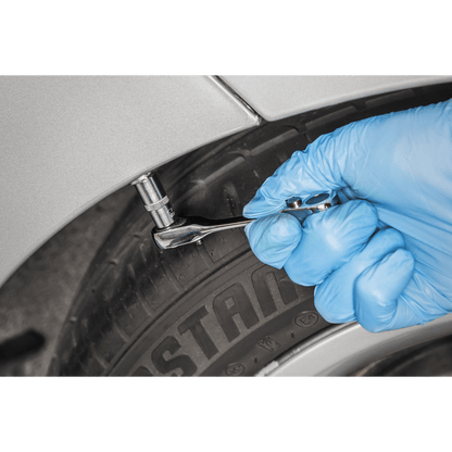 Siegen S01251 Micro Ratchet Bit Driver/Wrench 1/4"Hex  x 1/4"Sq Drive Sealey