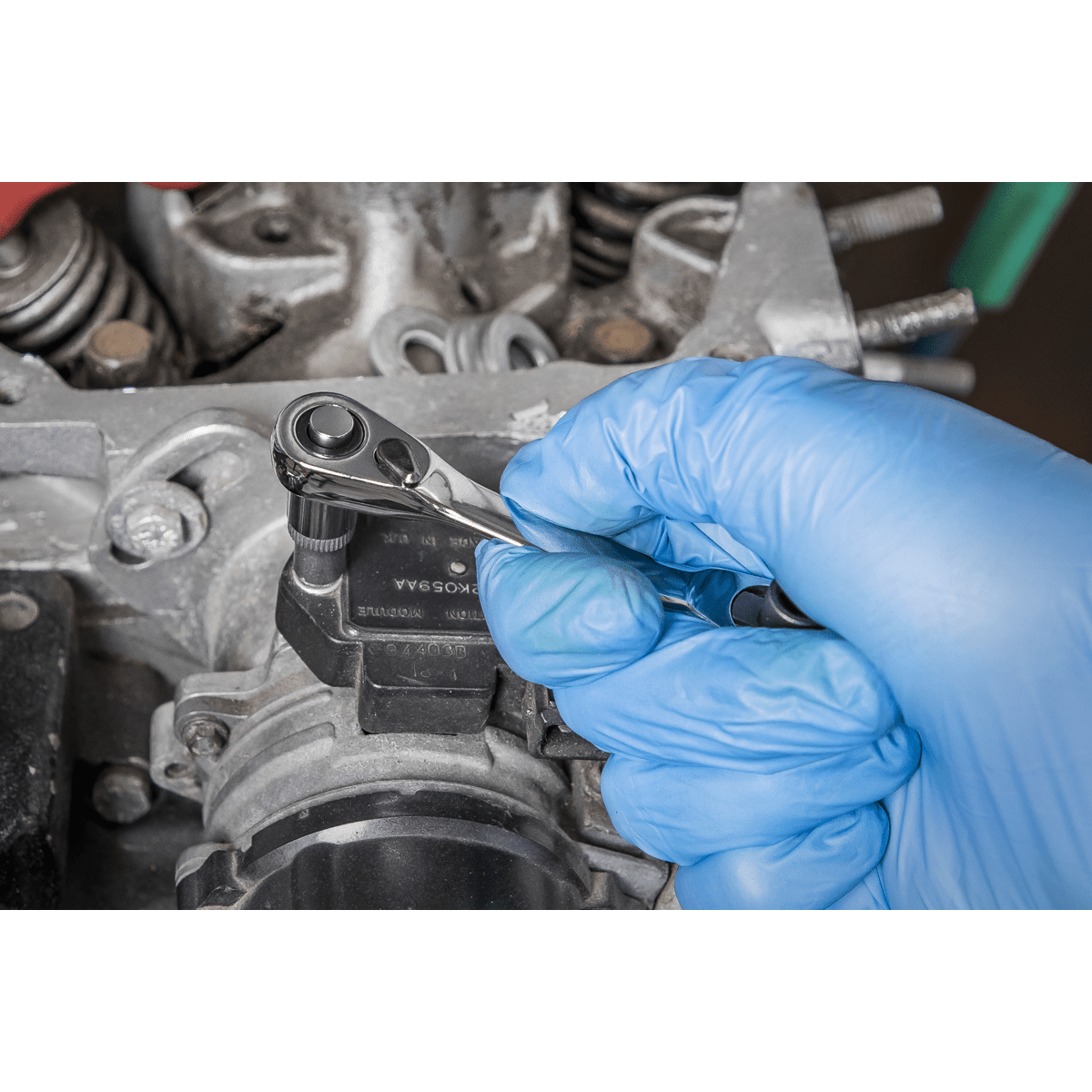 Siegen S01251 Micro Ratchet Bit Driver/Wrench 1/4"Hex  x 1/4"Sq Drive Sealey