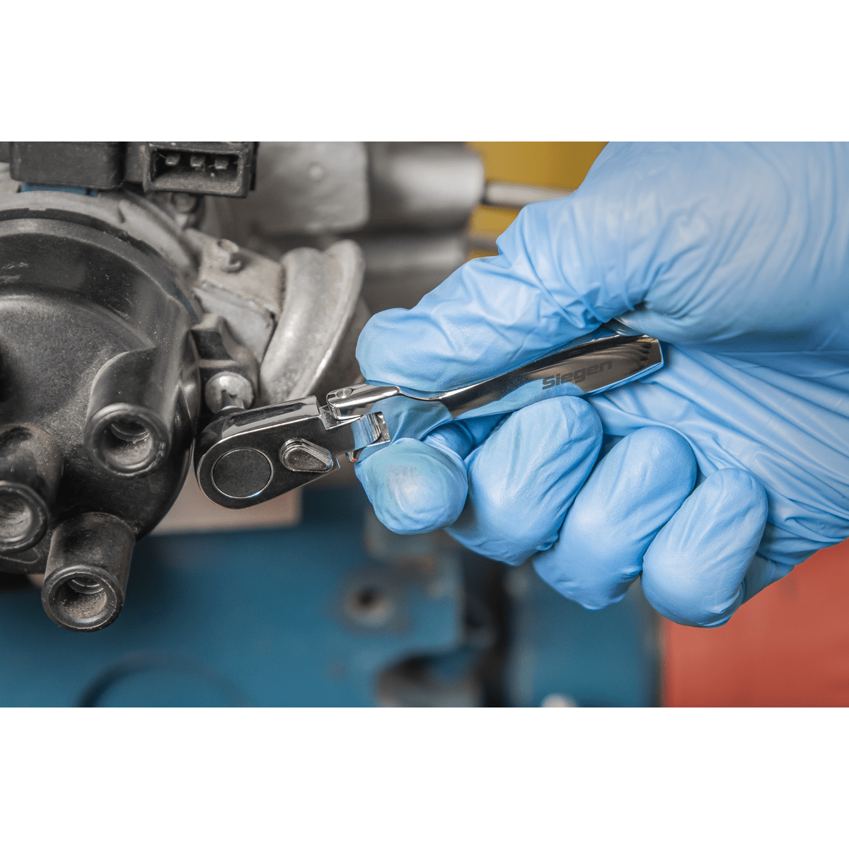 Siegen S01253 Micro Flexi-Head Ratchet Bit Driver 1/4"Hex Sealey