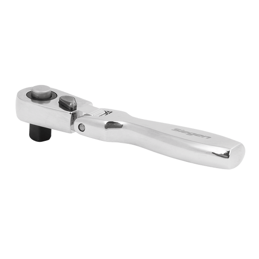 Siegen S01254 Micro Flexi-Head Ratchet Wrench 1/4"Sq Drive Sealey