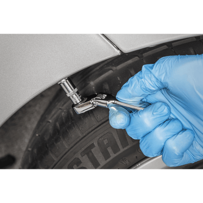 Siegen S01254 Micro Flexi-Head Ratchet Wrench 1/4"Sq Drive Sealey