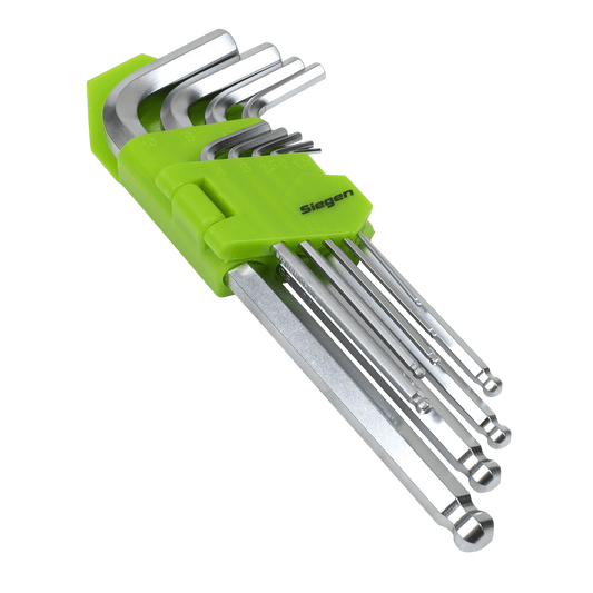 Siegen S01260 Hex Key Set Ball-End Long 9pc - Metric Sealey