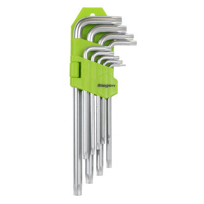 Siegen S01262 Key Set TRX-Star* Long 9pc Sealey