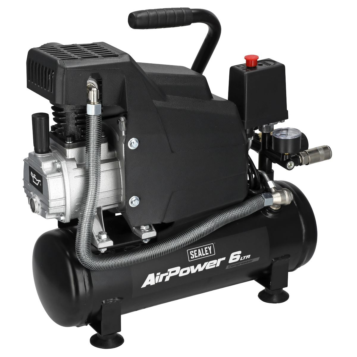Sealey SAC0620A 6L Direct Drive Air Compressor 2hp Sealey