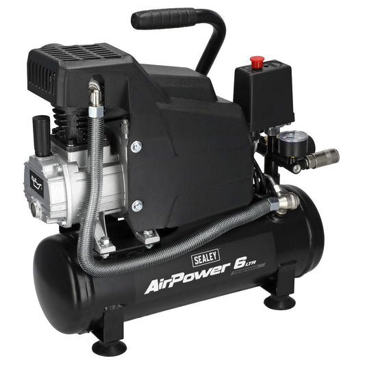 Sealey SAC0620A 6L Direct Drive Air Compressor 2hp Sealey