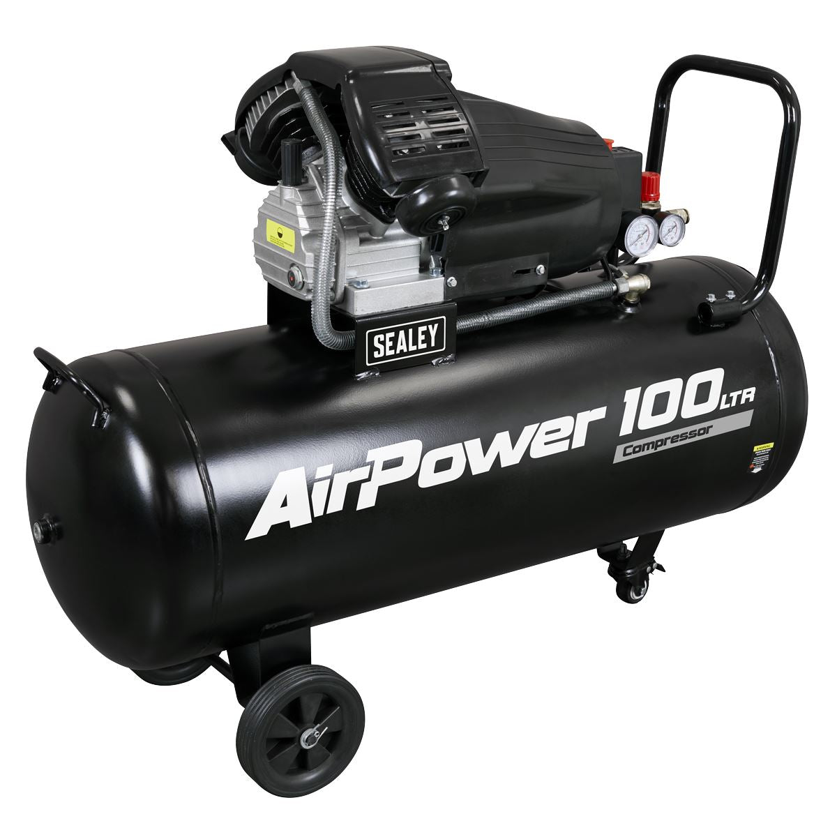 Sealey SAC10030VA 100L V-Twin Direct Drive Air Compressor 3hp Sealey