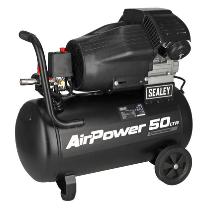 Sealey SAC5030VA 50L V-Twin Direct Drive Air Compressor 3hp Sealey