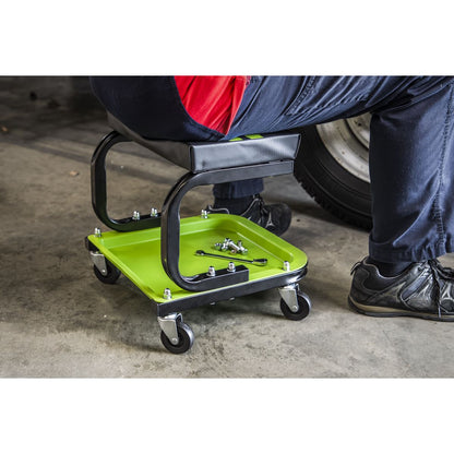 Sealey SCR9HV Mechanic's Deluxe Utility Seat - Green Sealey