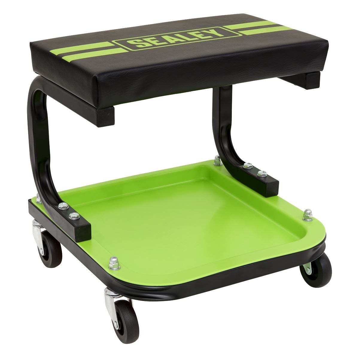 Sealey SCR9HV Mechanic's Deluxe Utility Seat - Green Sealey